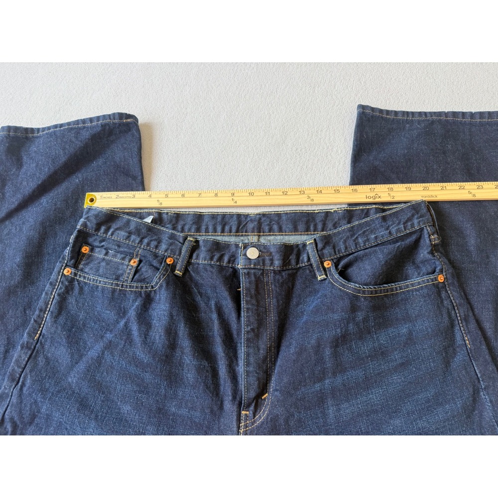 Levis 559 Relaxed Straight Fit Jeans Mens 40x32 Dark Wash Blue Denim